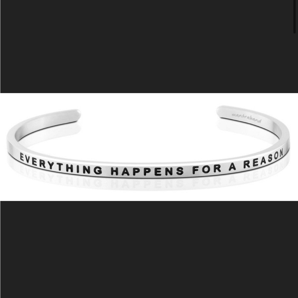 Mantraband Everything Happens For A Reason Bracelet - Nwot 16$